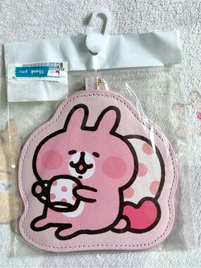 Kanahei's Piske & Usagi Pink ID Holder Pass Case Holder Kawaii Keychain Design